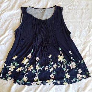 2x Croft & Barrow sleeveless navy blue top NWT